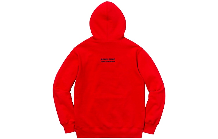 Supreme FW18 Chris Cunningham Chihuahua Hooded Sweatshirt Red — фото 1
