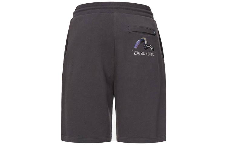 Evisu Ukiyo-e Seagull Logo Shorts Dark Grey — фото 1