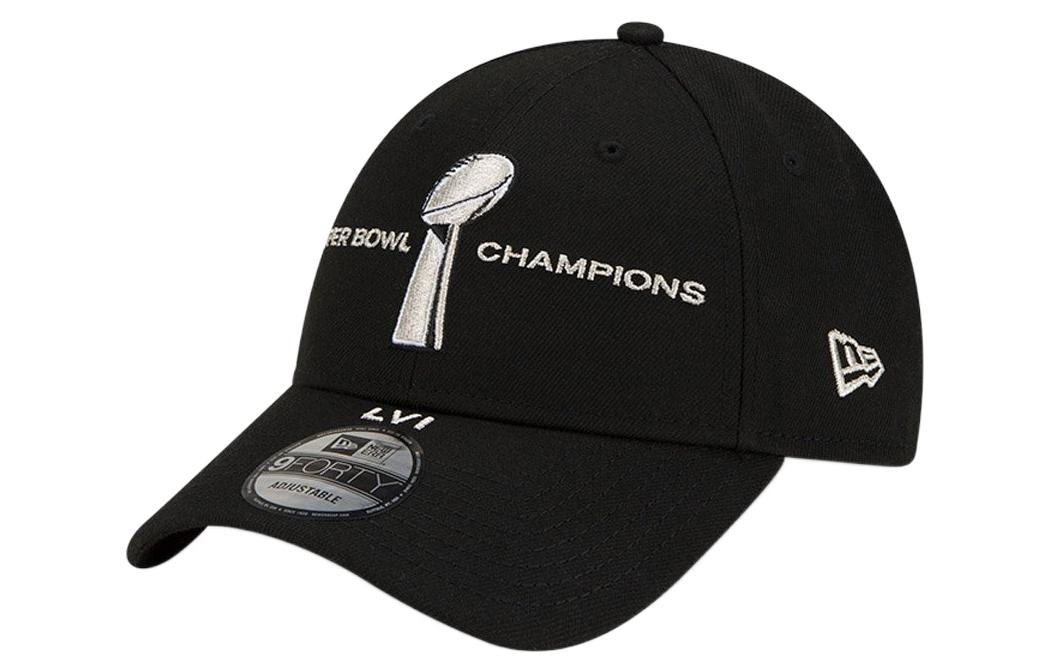 New Era 9FORTY NFL LVI Super Bowl Champions Los Angeles Rams Adjustable Cap Black