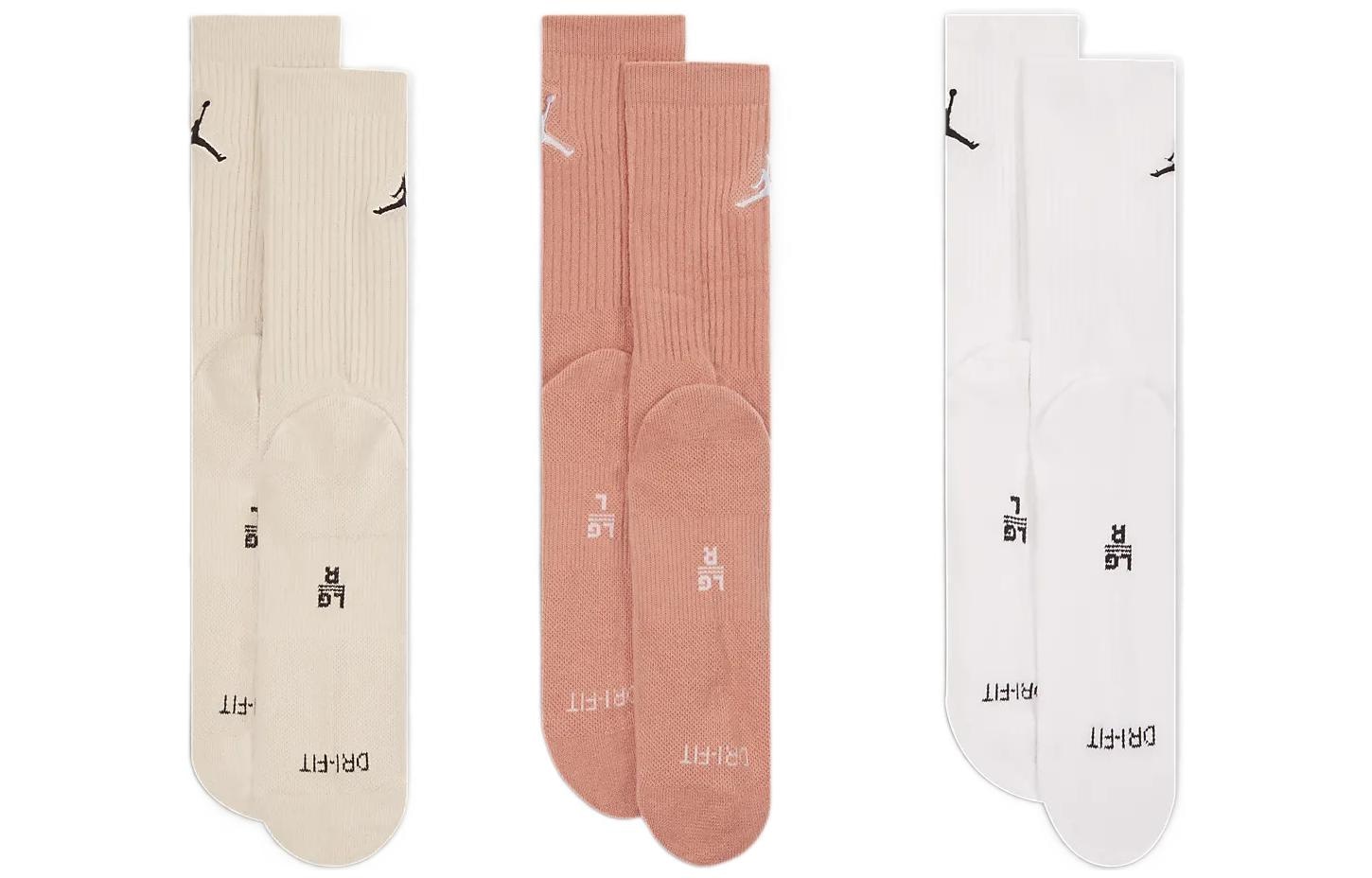 Jordan Socks Pink/White/Beige — фото 1