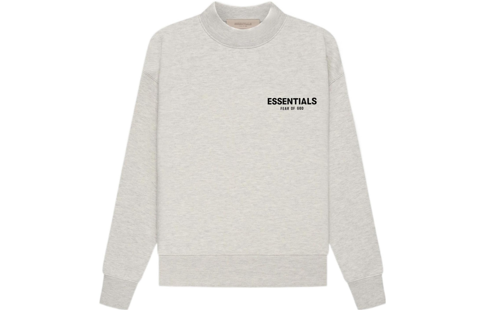 Fear Of God Essentials SS22 Kids Crewneck Light Oatmeal Logo — фото 1
