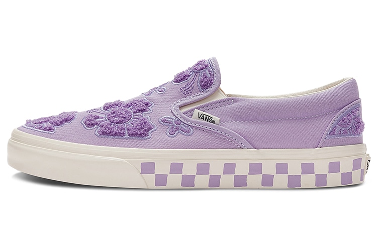 Vans Emma Mulholland x Vans Slip-On Floral Embroidery Purple — фото 5