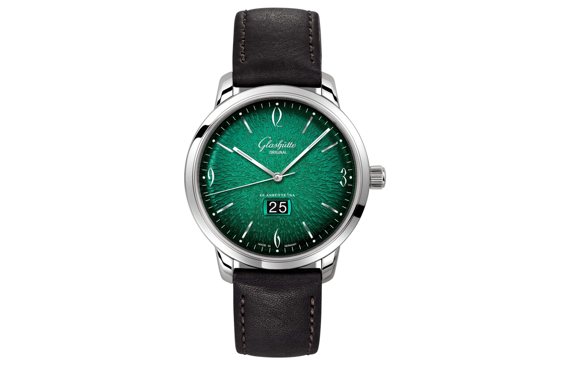 Часы Glashutte Original Vintage 42mm Green Dial