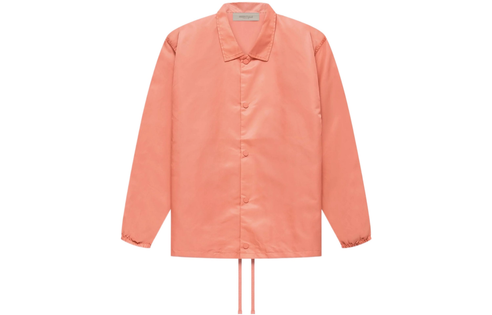 Fear Of God Essentials FW22 1977 Nylon Coaches Jacket Coral Logo — фото 1