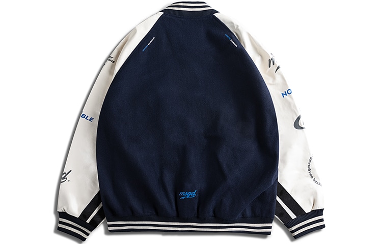 Monster Guardians Courage Series Retro Baseball Jacket Navy — фото 1
