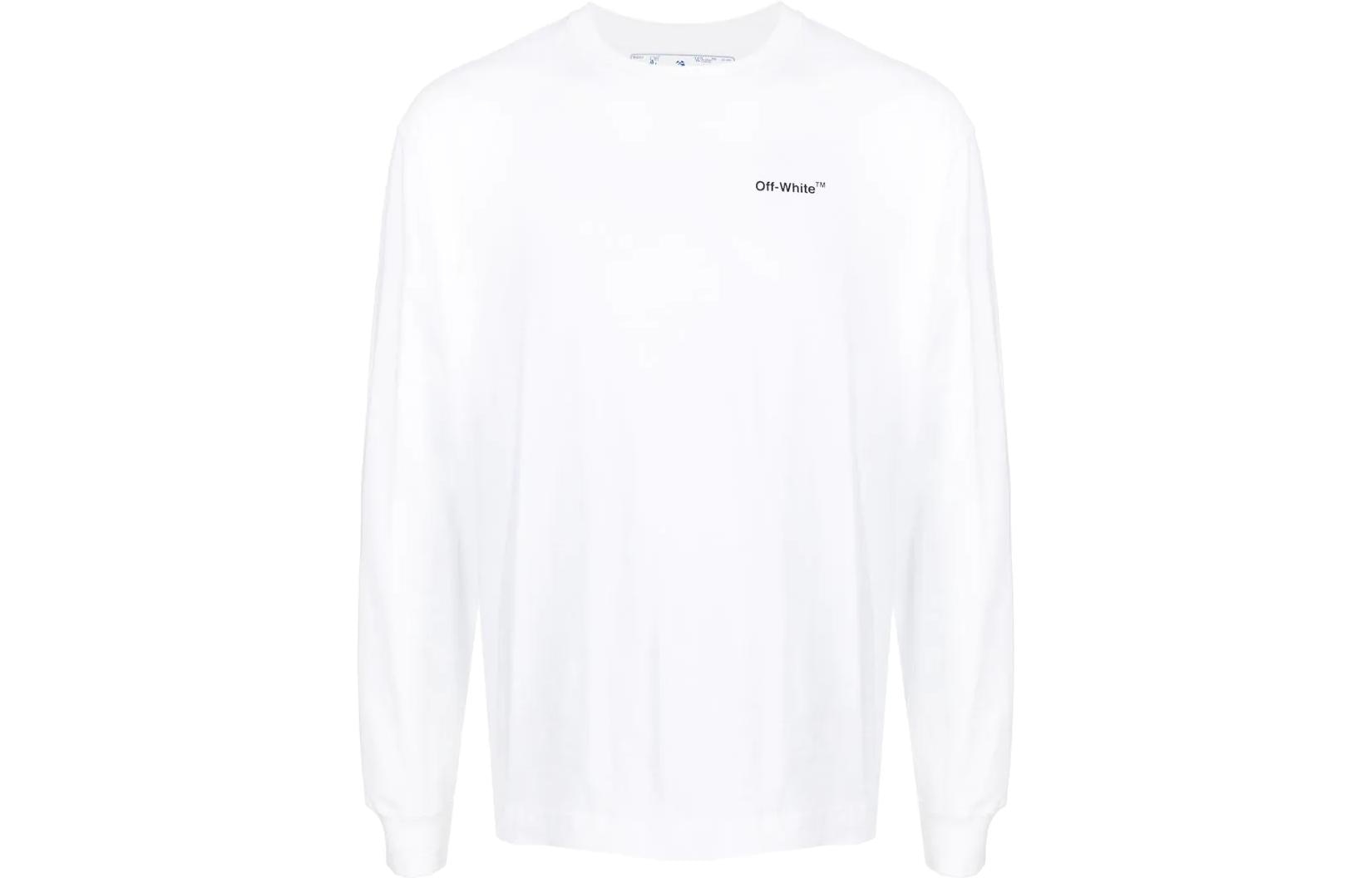 OFF-WHITE SS22 Logo Long Sleeve Tee White