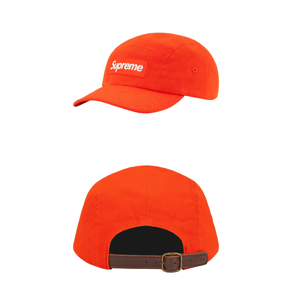 Supreme Washed Chino Twill Camp Cap
