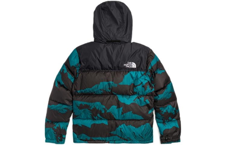 The North Face Retro Nuptse Jacket Blue Black — фото 2