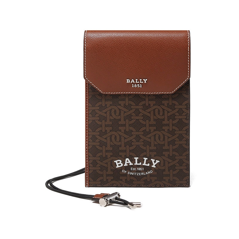 BALLY巴利 Bally Vintage Logo Phone Bag Brown