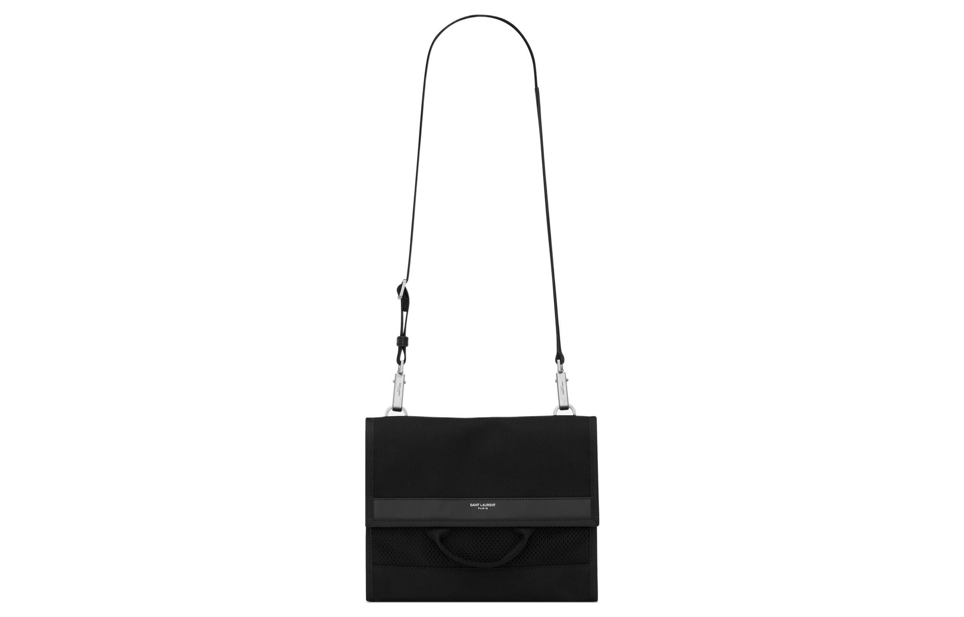 SAINT LAURENT/圣罗兰 Saint Laurent YSL Black Leather Shoulder Bag