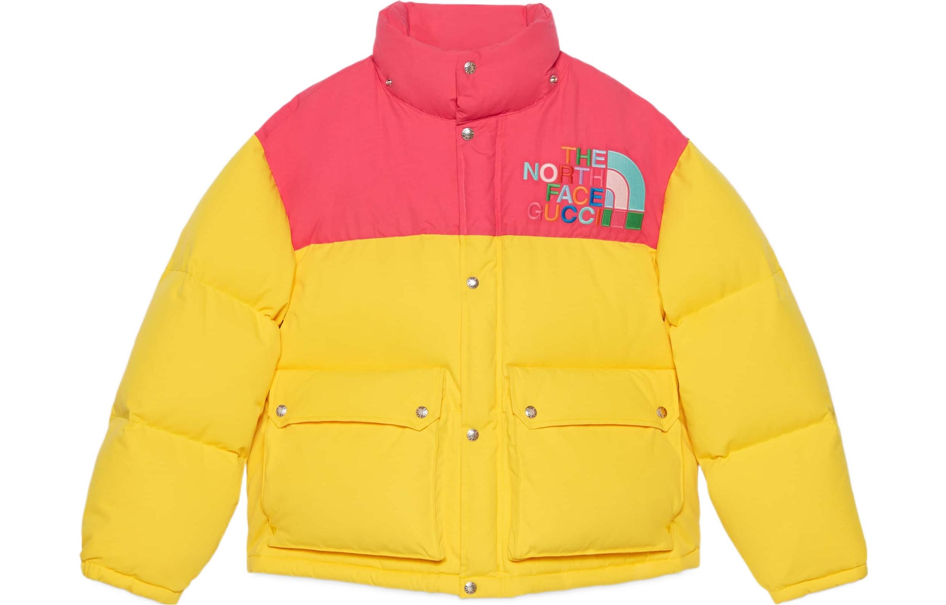 Gucci x The North Face Hooded Jacket Yellow — фото 1