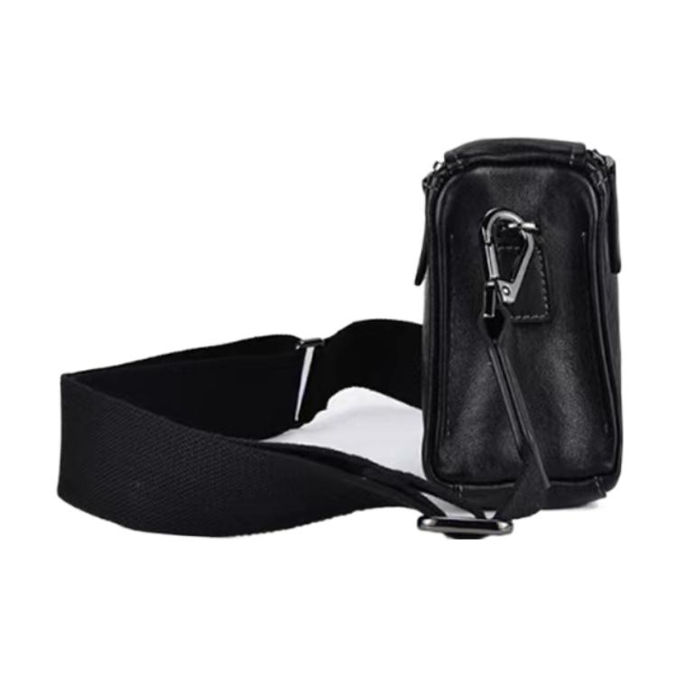 Hush Puppies Retro Leather Crossbody Bag Black — фото 3