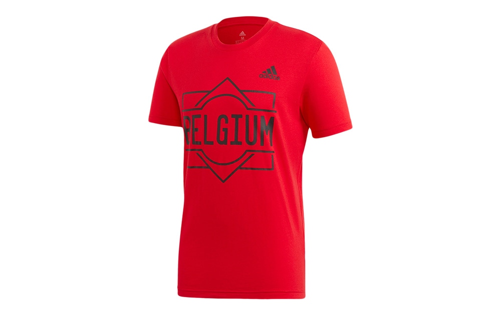 Футболка Adidas neo Casual Breathable Letter T-Shirt Red