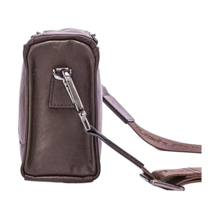 Hush Puppies Retro Leather Crossbody Bag Black — фото 9