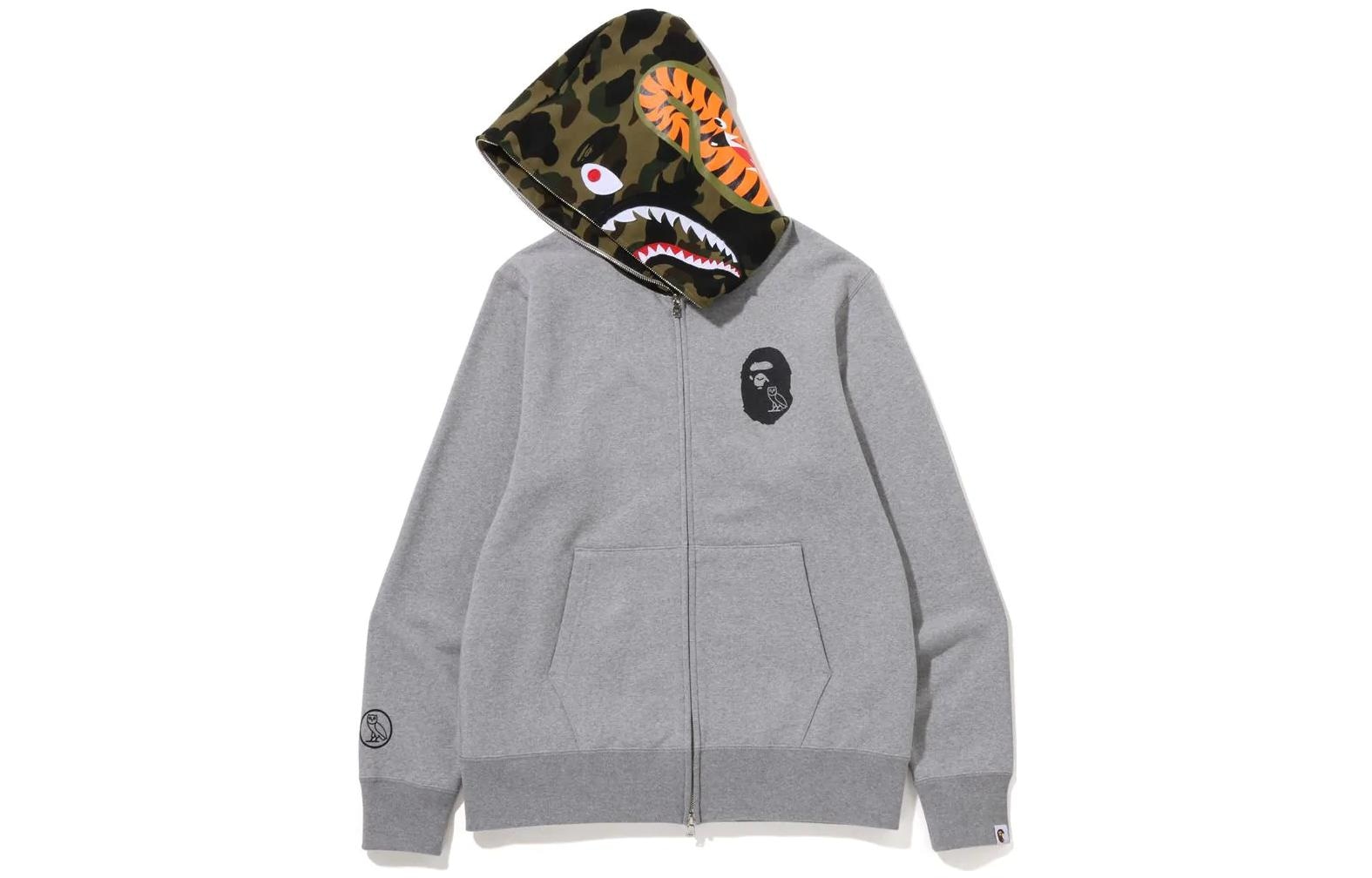 A BATHING APE BAPE x OVO Shark Full Zip Hoodie — фото 3