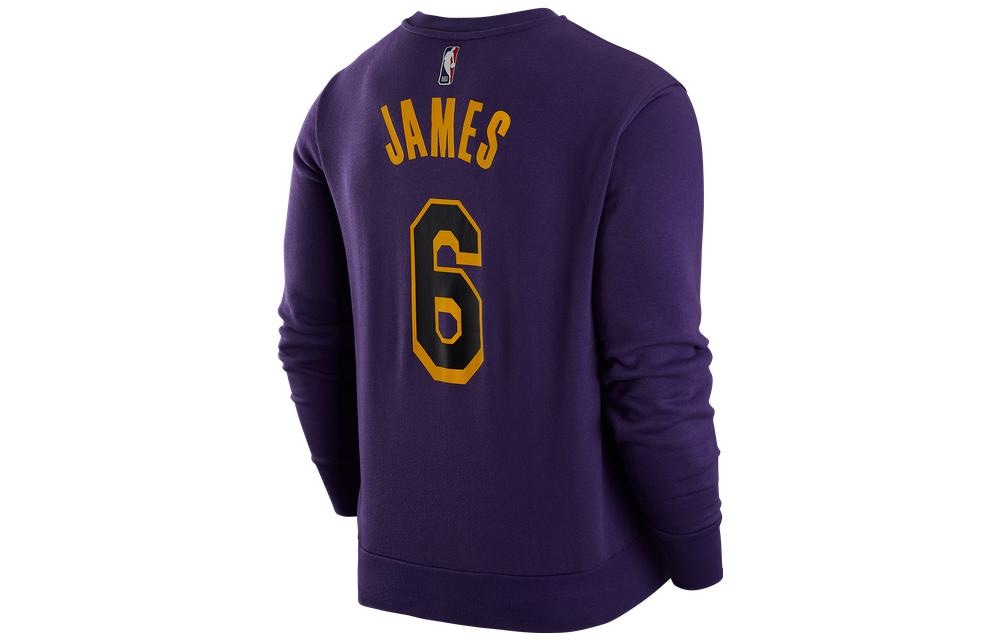 Jordan NBA Los Angeles Lakers Crewneck Sweatshirt Purple — фото 1
