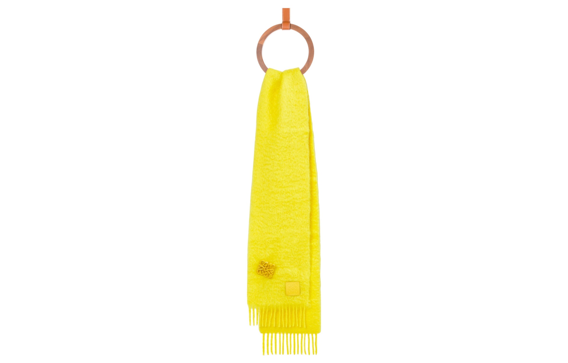 Loewe Soft Warm Scarf Yellow