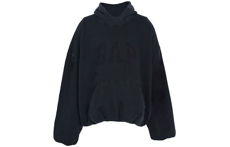 YEEZY x Gap x Balenciaga Washed Black Hoodie — фото 1