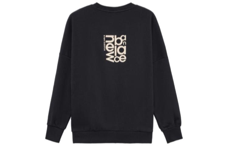 New Balance Logo Crewneck Sweatshirt Black — фото 1
