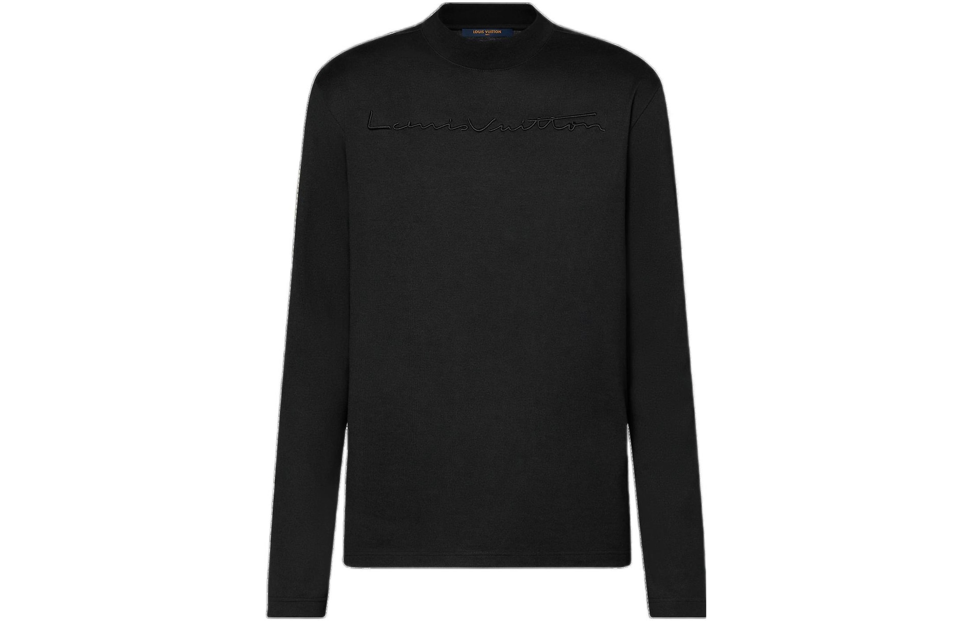 Футболка Louis Vuitton SS23 Embroidered Crewneck Tee Black