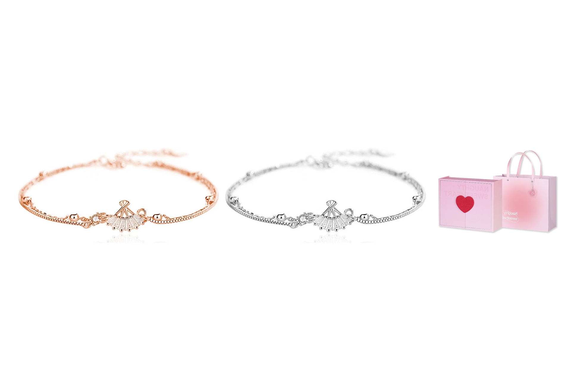 CMFY Small Fan Bracelet Diamond Design