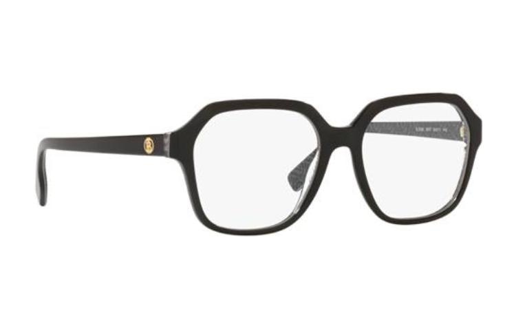 Burberry Irregular Frame Optical Glasses Black — фото 2