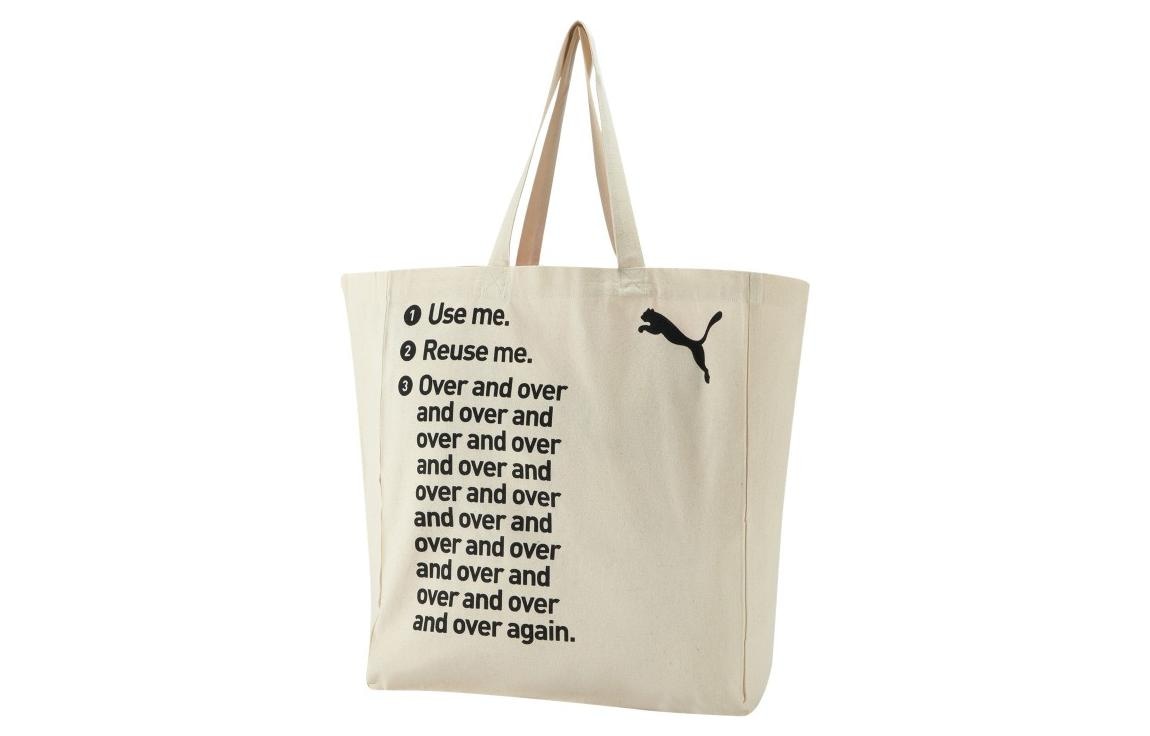 Puma Classic Canvas Shoulder Bag White — фото 3