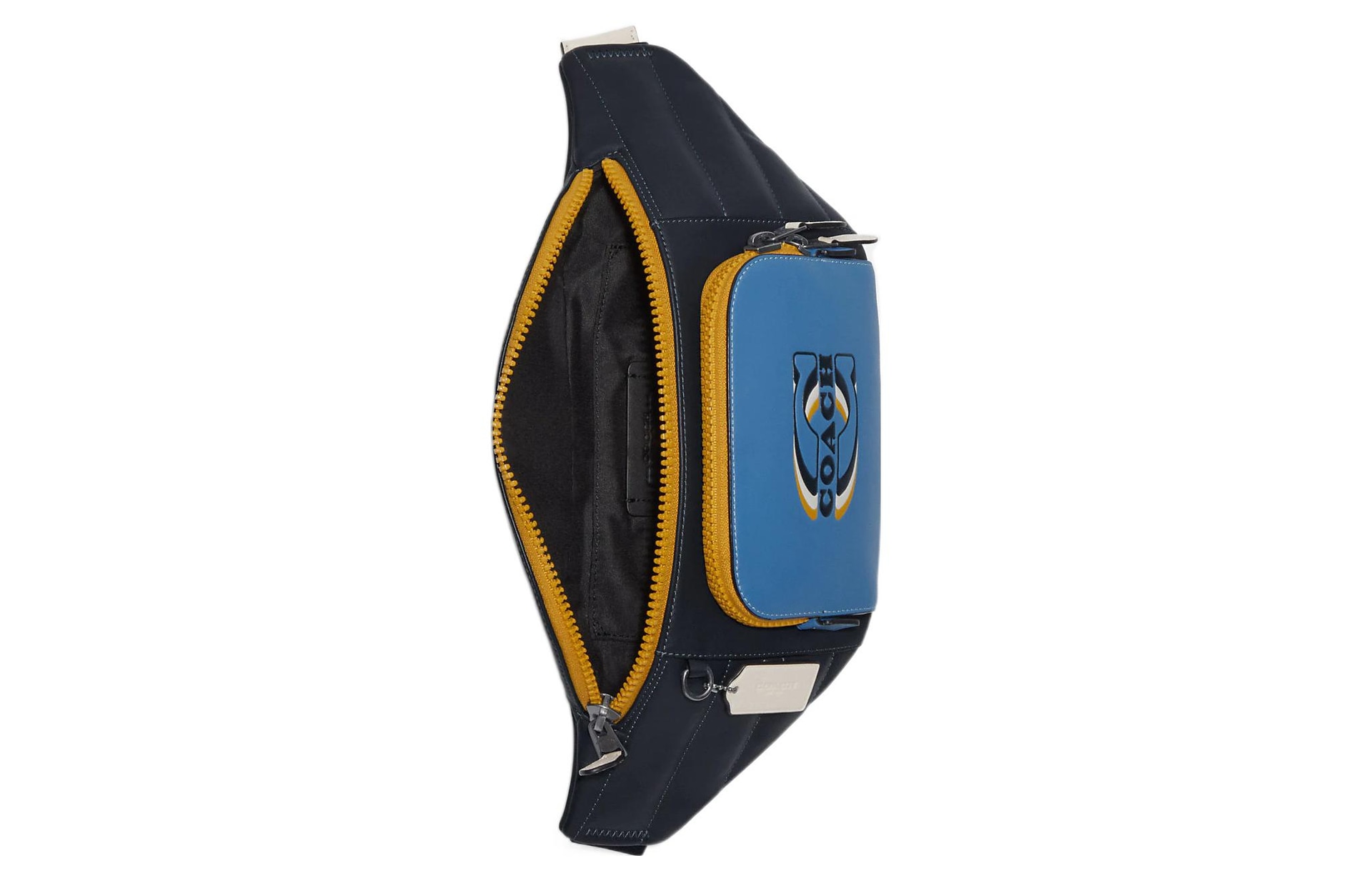 Coach Belt 41 Quilted Logo Bag Blue — фото 3
