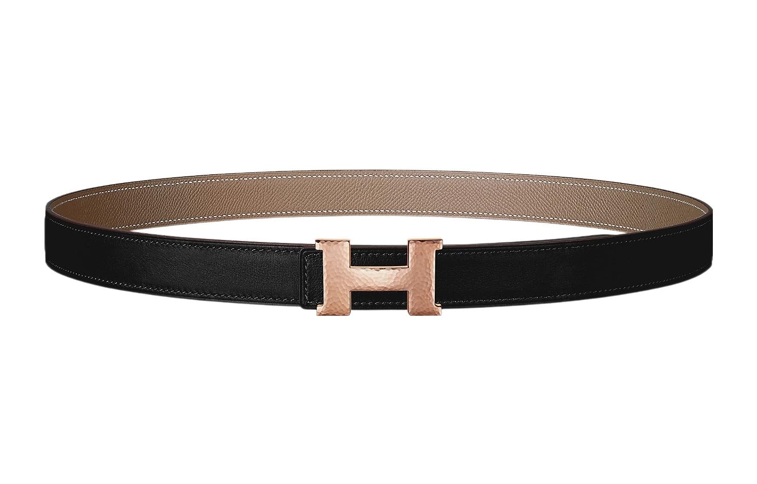 HERMES/爱马仕 Hermes Epsom Belt Black