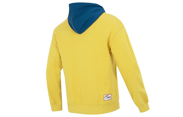 Puma Team Badge Hoodie Yellow — фото 1