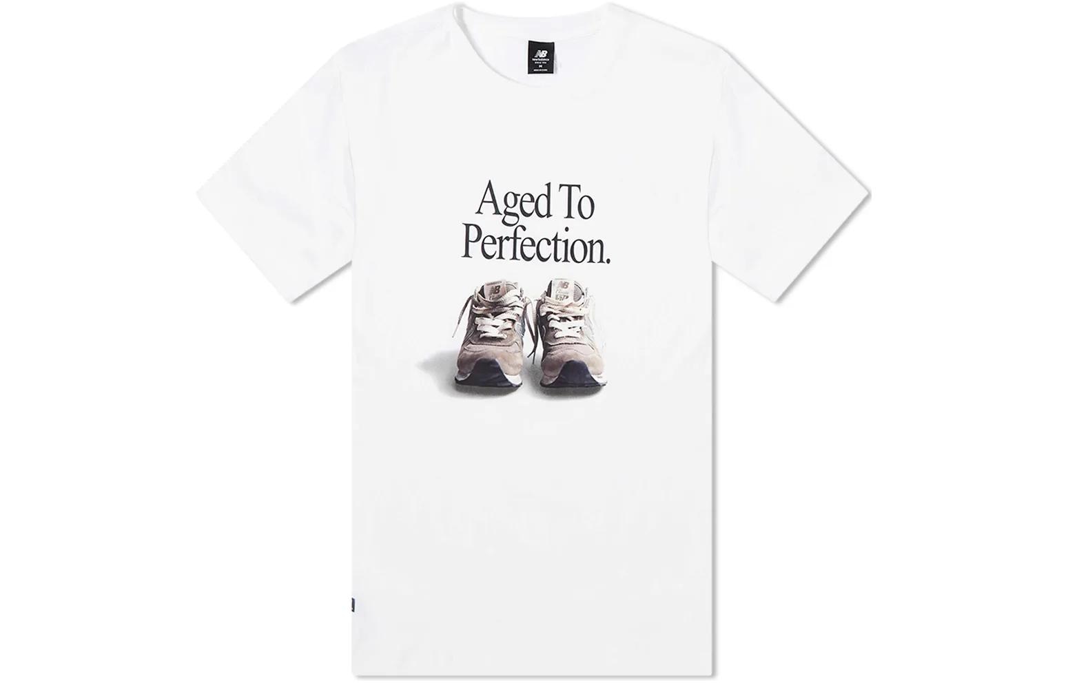 Футболка New Balance Letter Logo Crew Neck T-Shirt White
