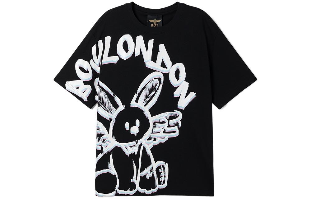 Boy London SS23 Graffiti Print T-Shirt Black