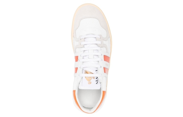 Lanvin Fashion Sneakers White Orange — фото 9