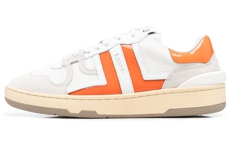 Lanvin Fashion Sneakers White Orange — фото 5