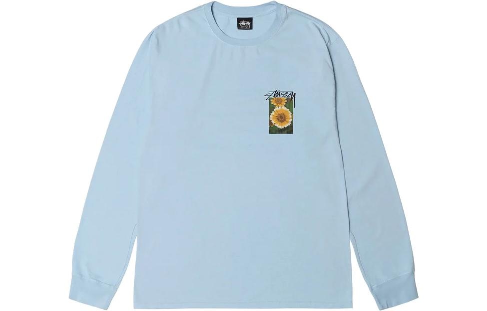 Stussy SS23 Floral Print Crewneck Long Sleeve Tee — фото 3