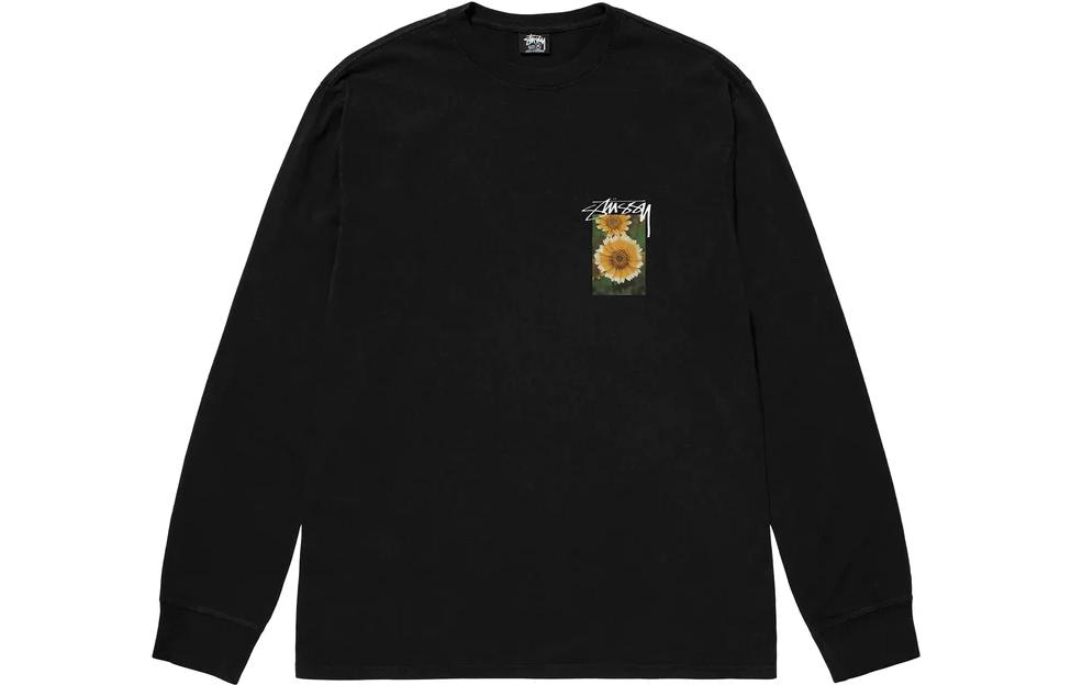 Stussy SS23 Floral Print Crewneck Long Sleeve Tee — фото 5