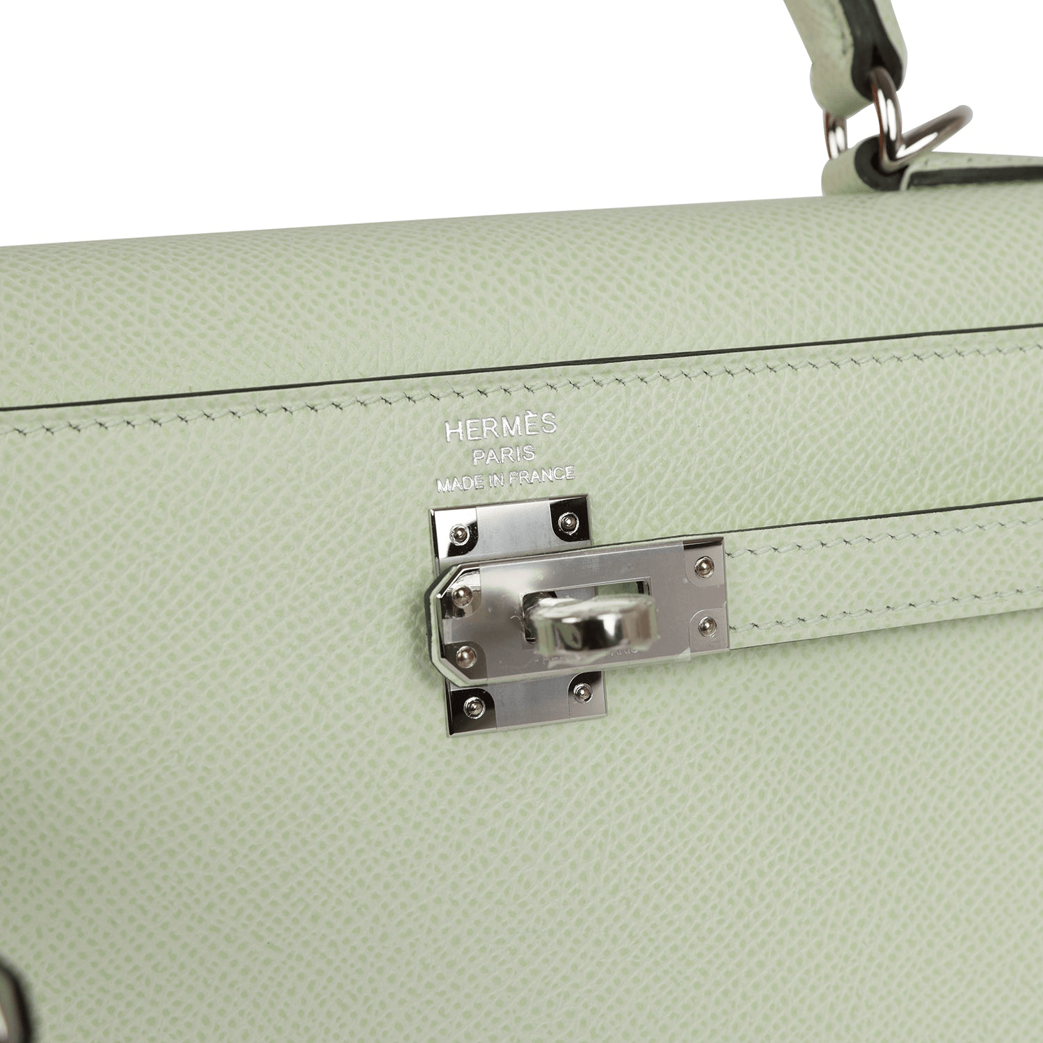Hermes Kelly 25 Epsom 0S Vert Fizz — фото 6