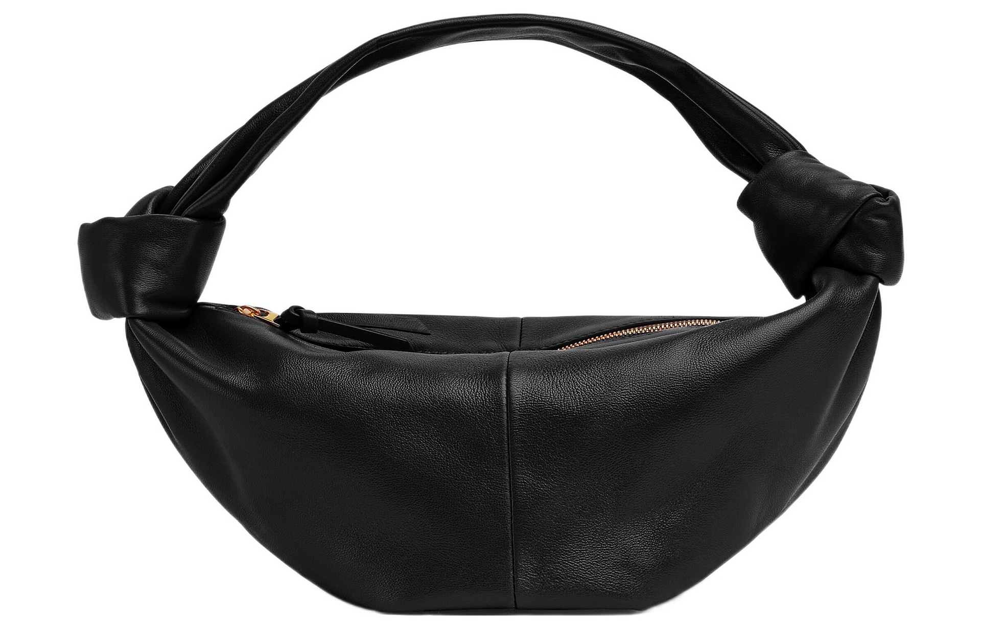 Bottega Veneta/葆蝶家 Bottega Veneta Knot Double Mini Shoulder Bag Black