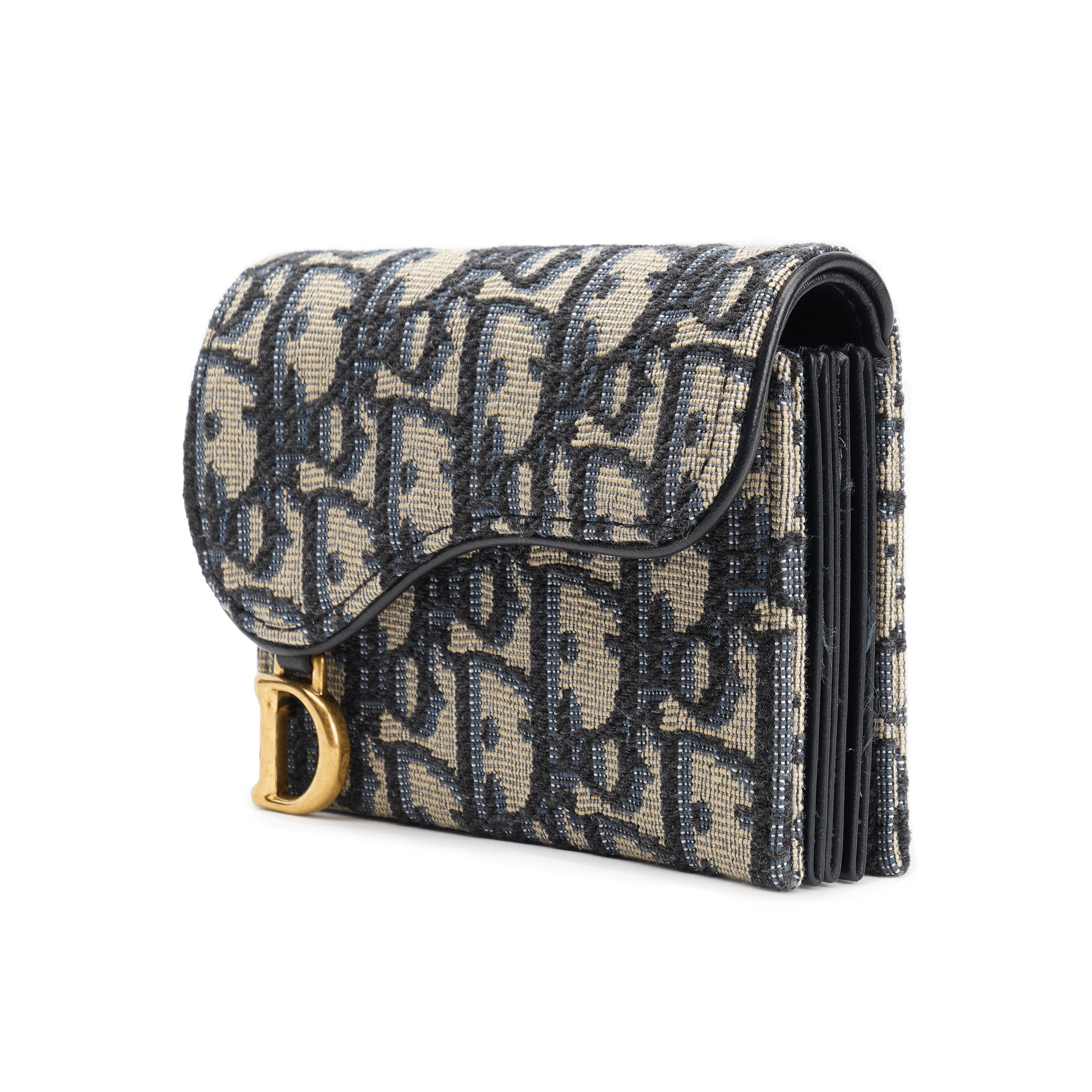 Dior Saddle Oblique Denim Blue — фото 1