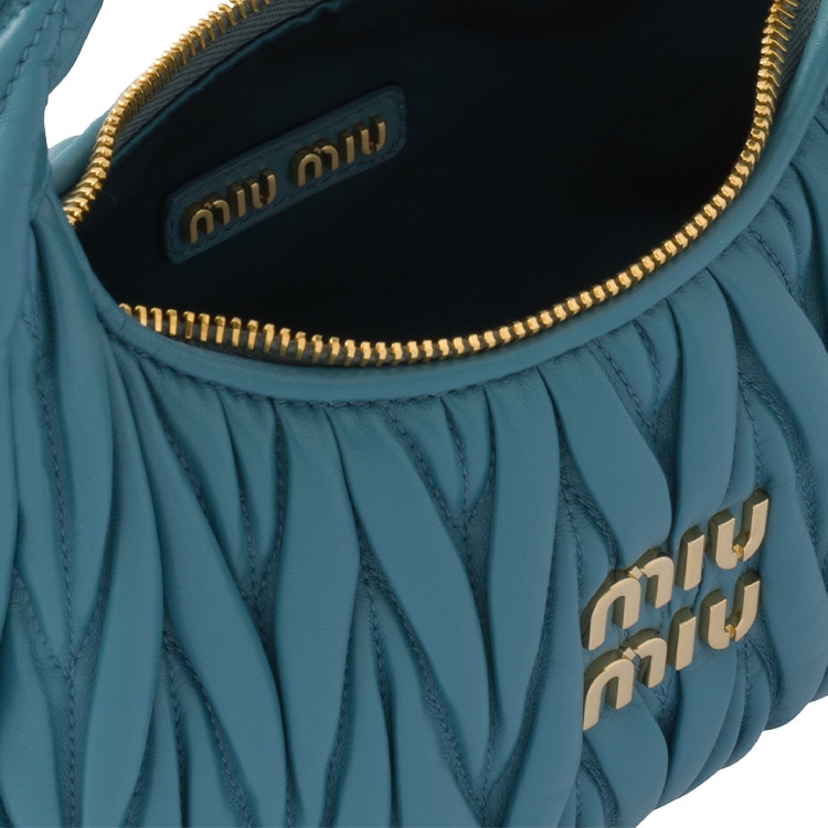 Miu Miu Wander Matelassé Blue — фото 3
