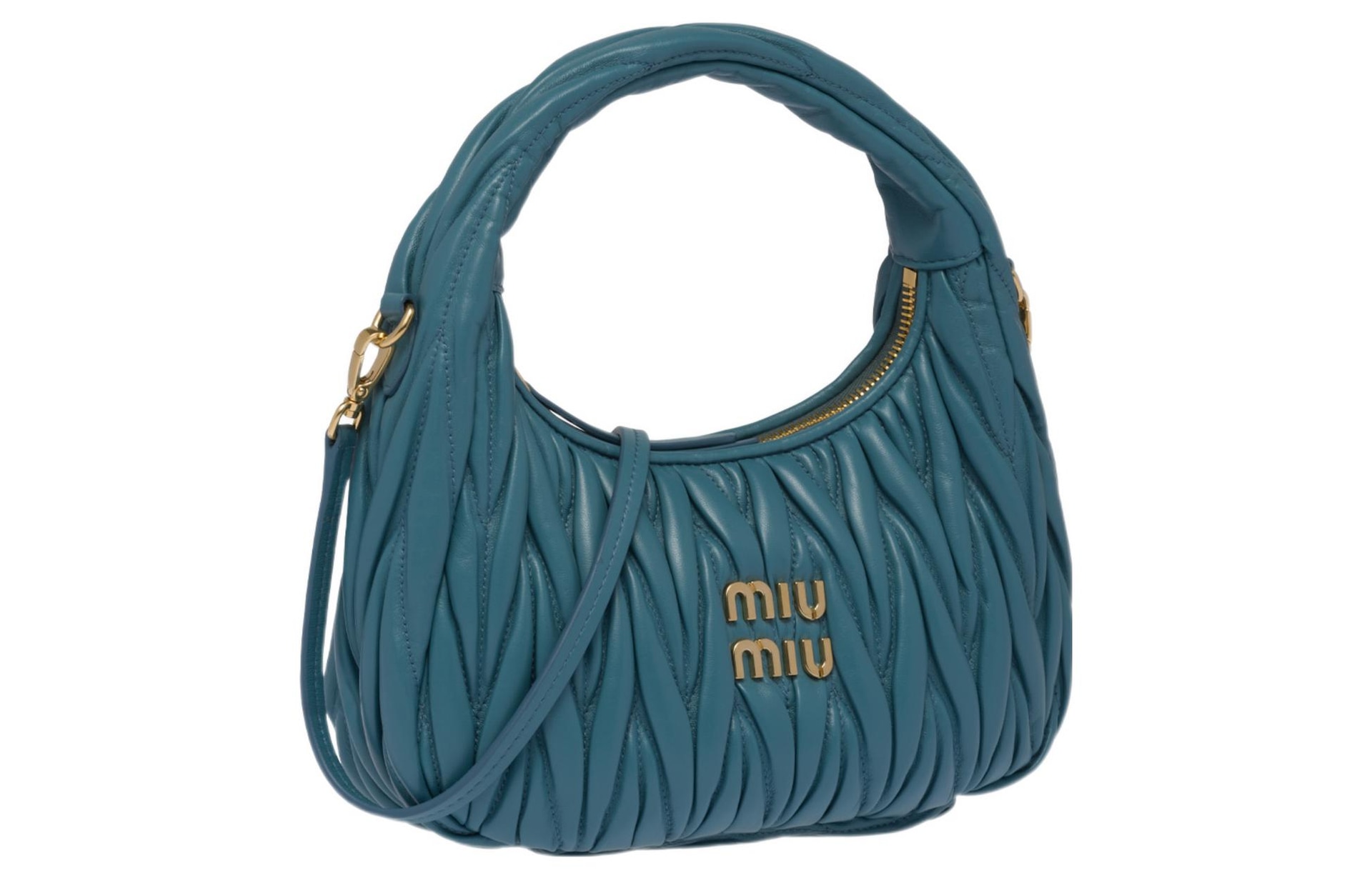 Miu Miu Wander Matelassé Blue — фото 1