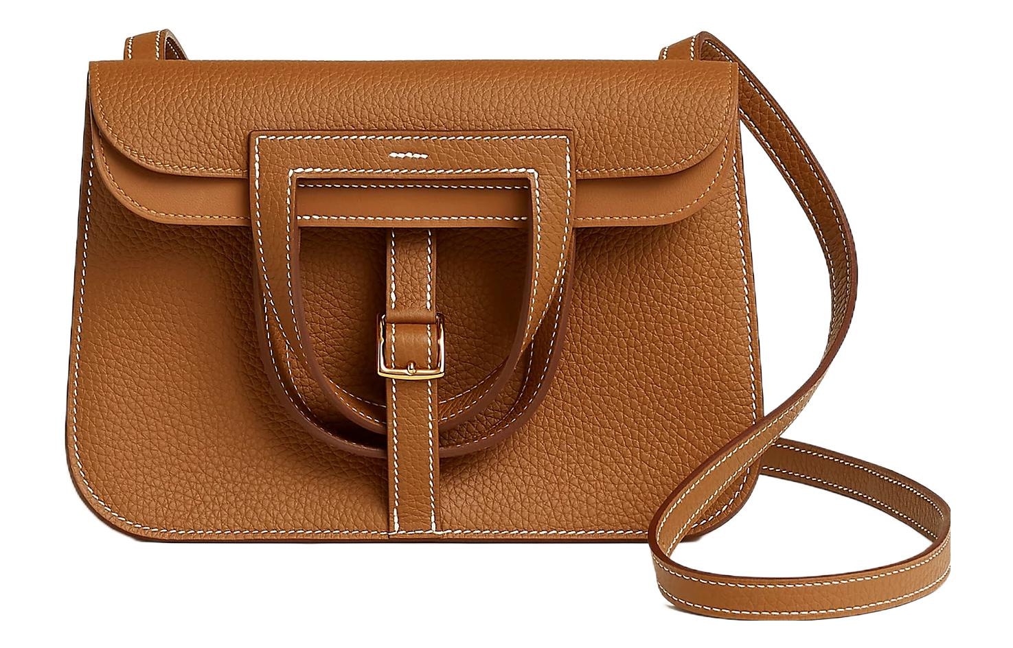 Сумки HERMES/爱马仕 HERMES Halzan 25 Clemence 37 Gold