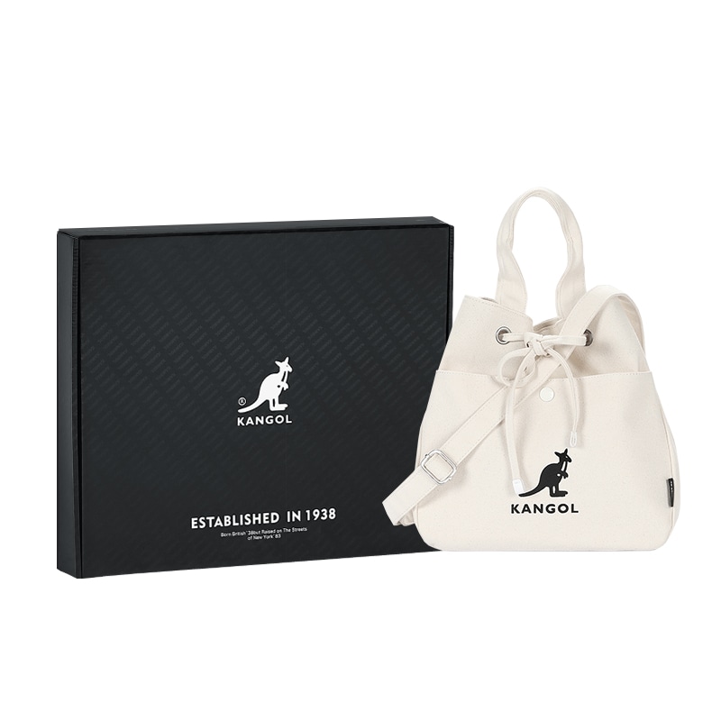 Kangol Tote Bag Black/Off-White — фото 2