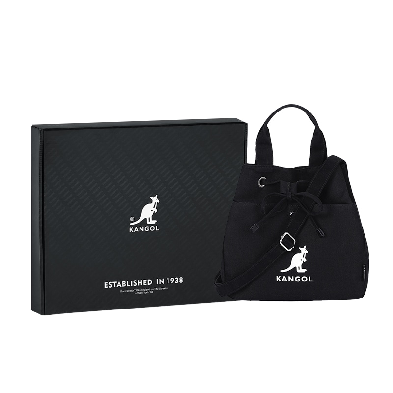 Kangol Tote Bag Black/Off-White — фото 6