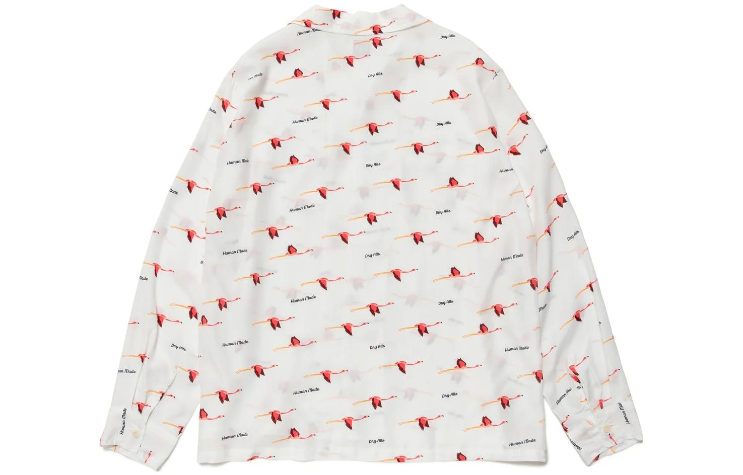Human Made SS23 Flamingo Open Collar LS Shirt — фото 1
