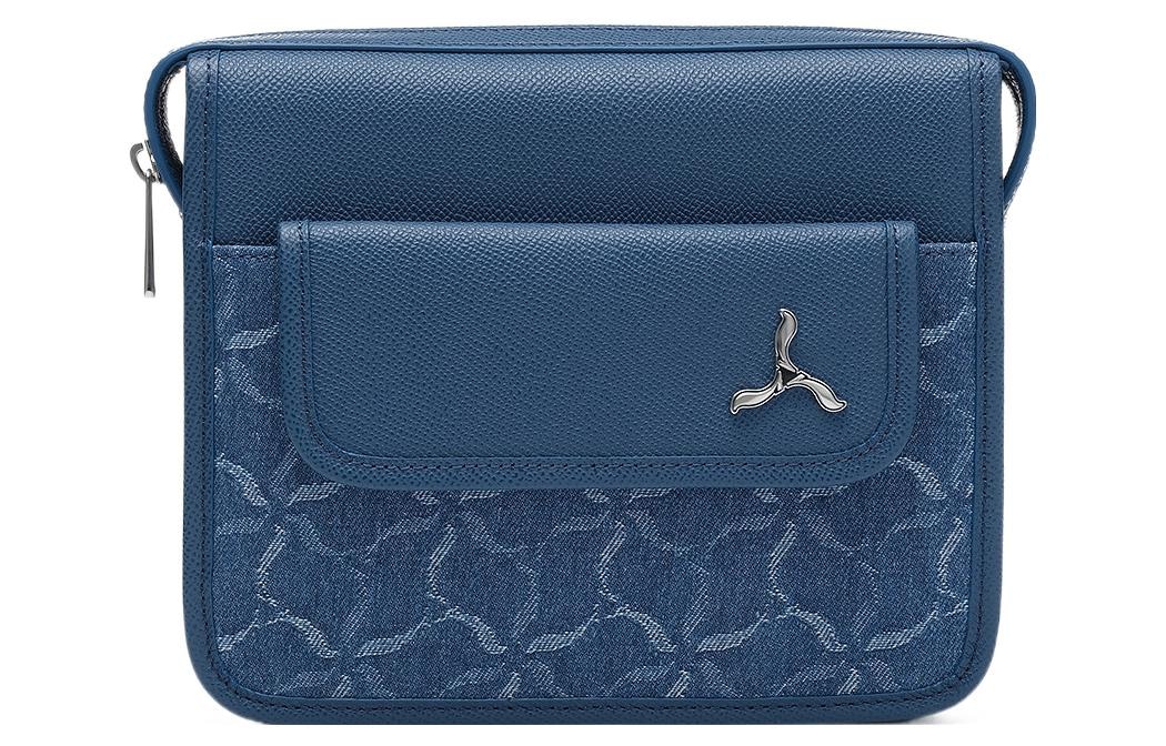 Сумки Li-Ning 1990 Classic Series Retro Denim Crossbody Bag Blue Grey