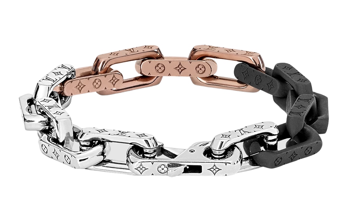 Louis Vuitton Monogram Stainless Steel Bracelet Silver — фото 1