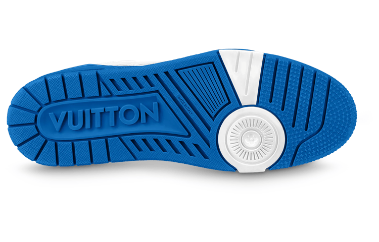 Louis Vuitton Trainer Low Top Sneakers Blue Red — фото 8