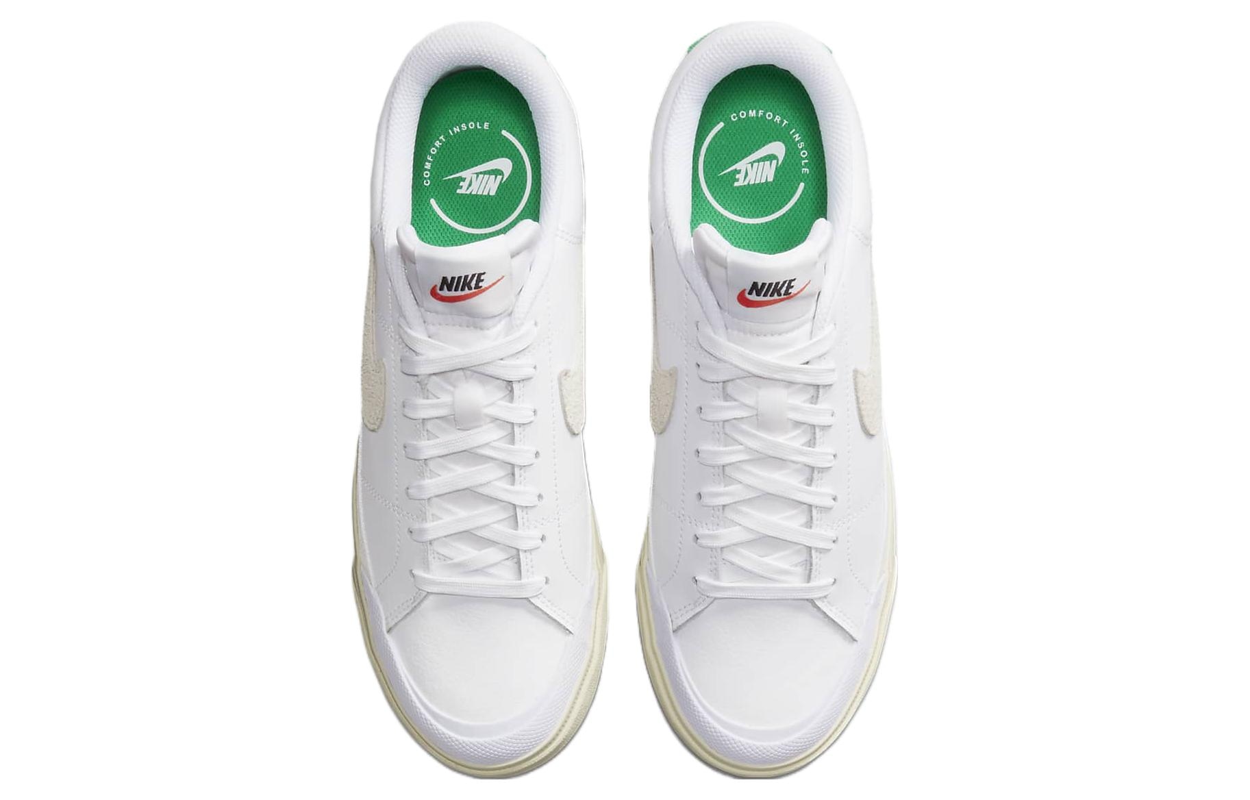 Nike Court Legacy Lift White Green — фото 9