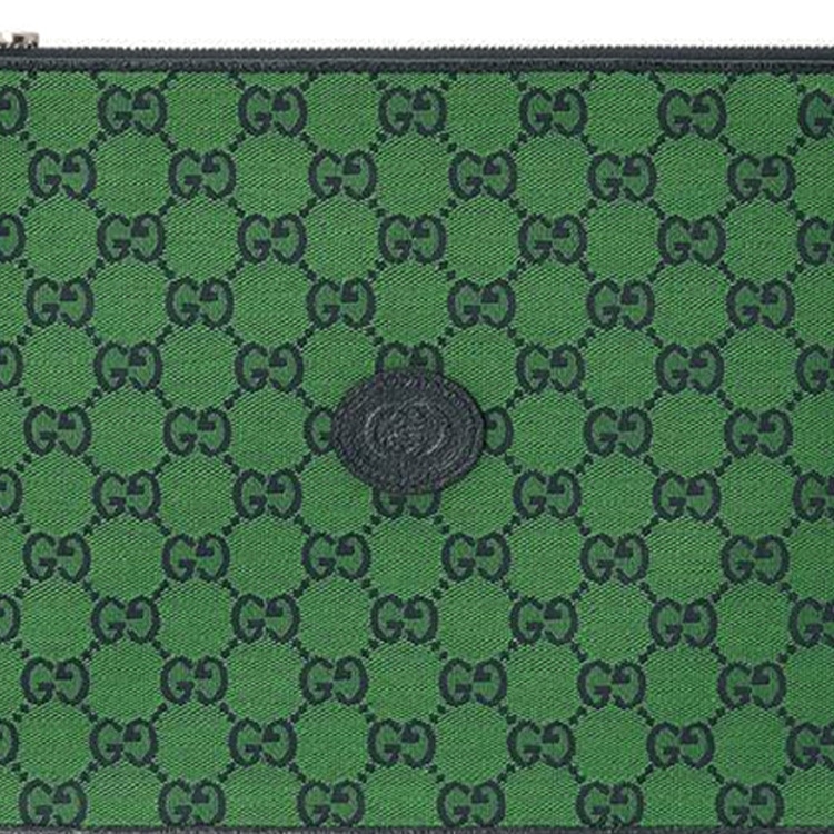 Gucci Logo Leather Wristlet — фото 6